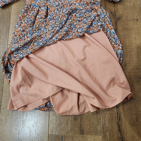 Code Mode women's puff sleeve floral mini dress XS coquette twee cottagecore - Picture 9 of 13